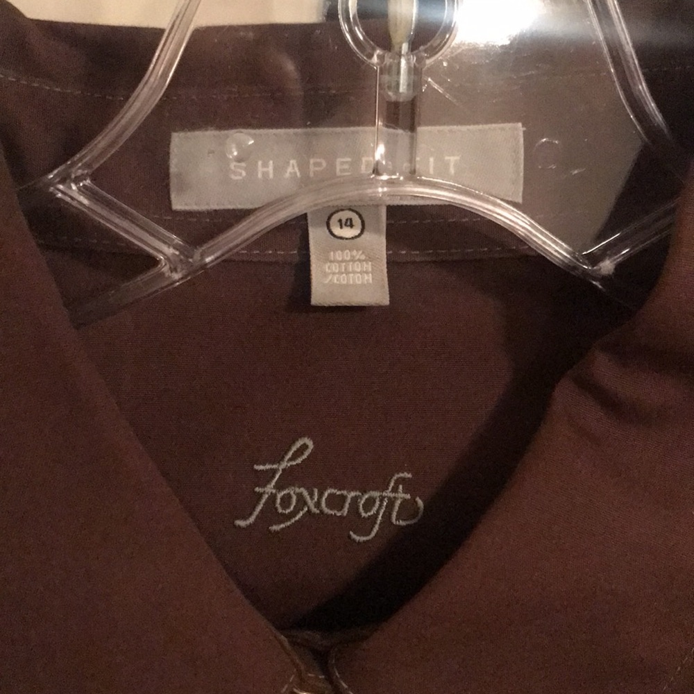 Brown button down shirt - Picture 4 of 5
